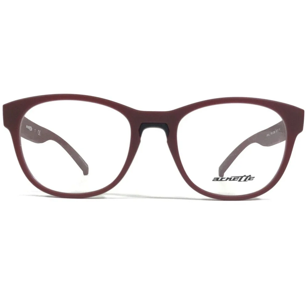 Arnette Eyeglasses Frames SKRILL 7158 2568 Matte Red Square Full Rim 50-18-140